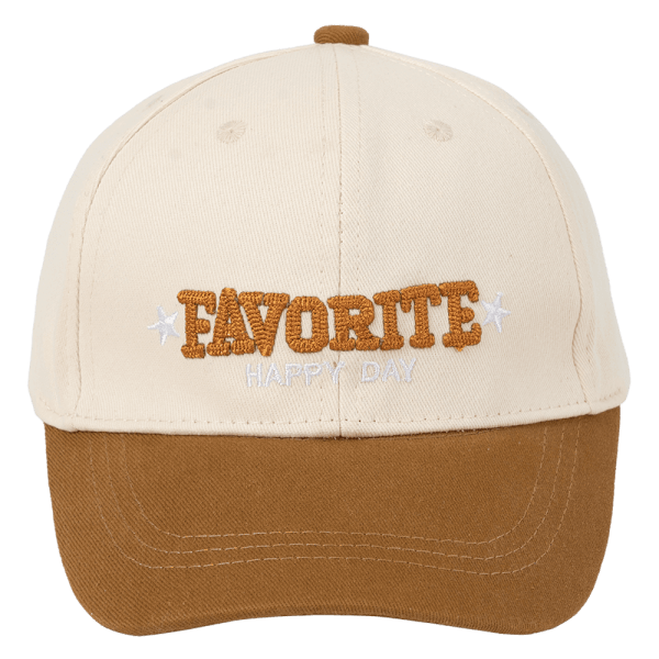 Nón bé trai lớn 3-6Y lưỡi trai Animo A2501_MN030 (52cm,Kem-Nâu)