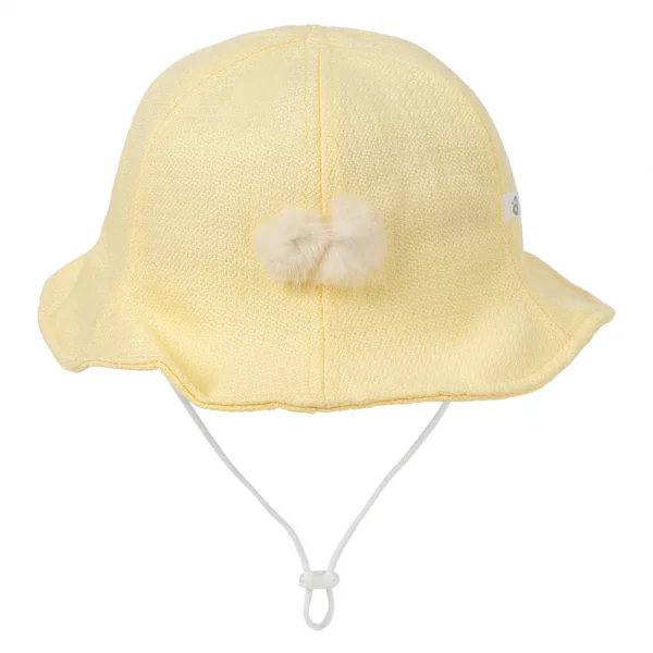 Nón bé gái lớn 3-6Y vành tròn Animo A2501_MN029 (52cm,Vàng)