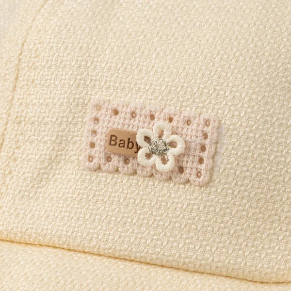 Nón bé gái lớn 3-6Y vành tròn Animo A2501_MN027 (52cm,Kem)