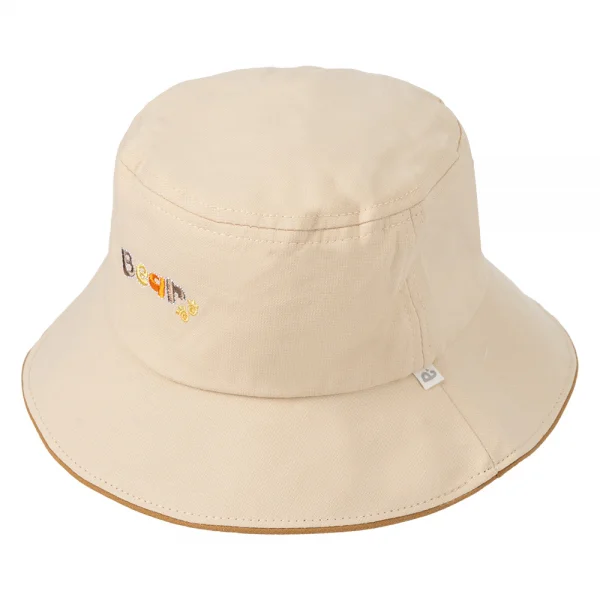 Nón bé gái lớn 3-6Y vành tròn Animo A2501_MN026 (52cm,Kem)