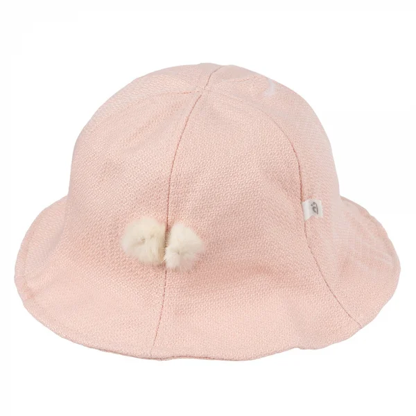 Nón bé gái lớn 3-6Y vành tròn Animo A2501_MN023 (52cm,Hồng)