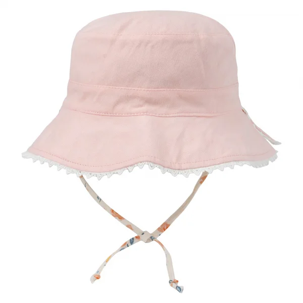 Nón bé gái lớn 3-6Y vành tròn 2 mặt Animo A2501_MN022 (54cm,Hồng)