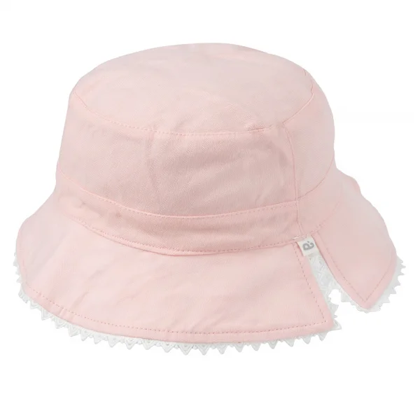 Nón bé gái lớn 3-6Y vành tròn 2 mặt Animo A2501_MN022 (54cm,Hồng)