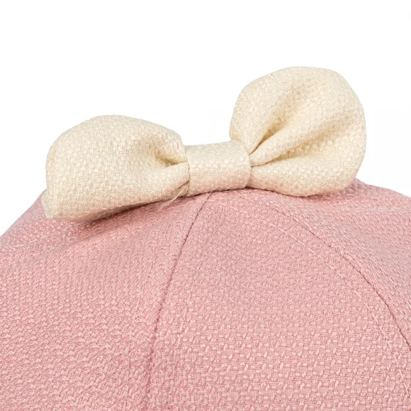 Nón vành tròn khăn voan bé gái 0-12M Animo A2501_MN020 (46cm,Hồng)