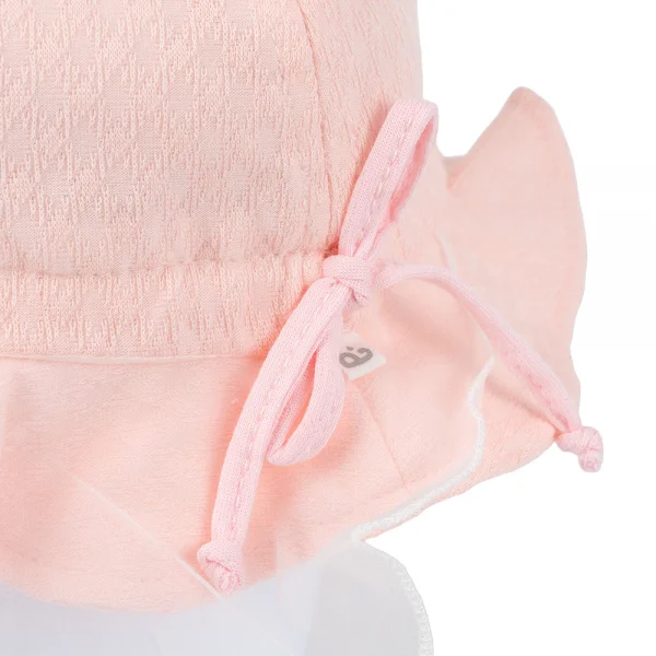 Nón vành tròn khăn voan bé gái 0-12M Animo A2501_MN018 (44cm,Hồng)