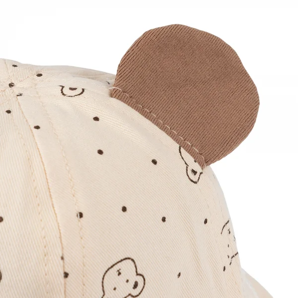 Nón vành tròn khăn voan bé gái 0-12M Animo A2501_MN017 (46cm,Kem)