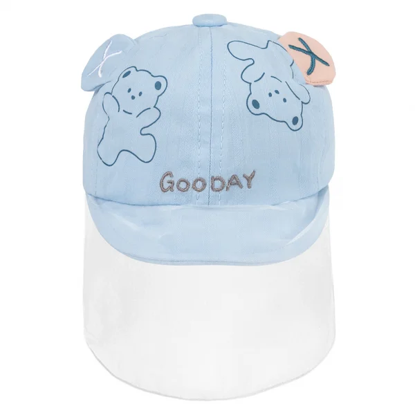 Nón lưỡi trai khăn voan bé trai 0-12M Animo A2501_MN016 (44cm,Xanh)