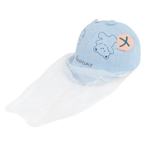 Nón lưỡi trai khăn voan bé trai 0-12M Animo A2501_MN016 (44cm,Xanh)