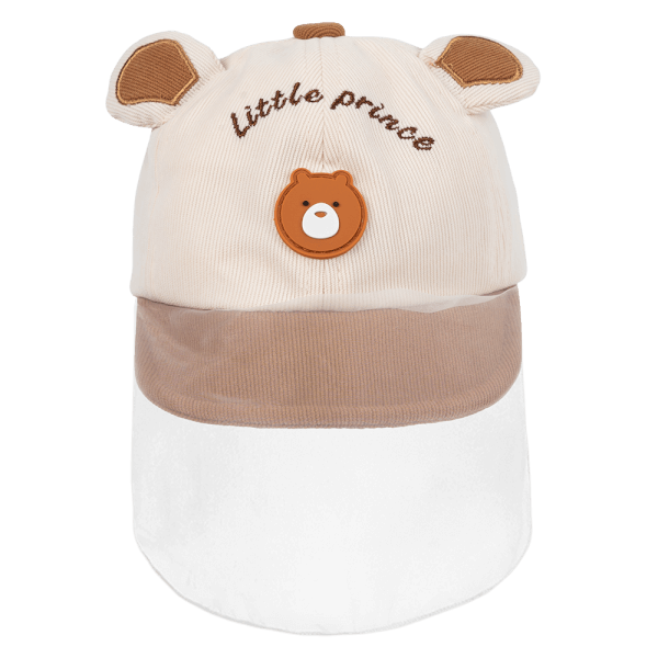 Nón lưỡi trai khăn voan bé trai 0-12M Animo A2501_MN015 (46cm,Kem)