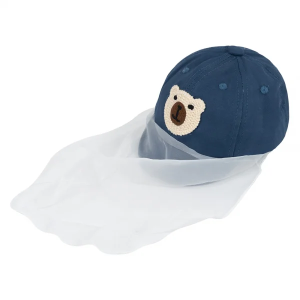 Nón lưỡi trai khăn voan bé trai 0-12M Animo A2501_MN014 (46cm,Xanh)