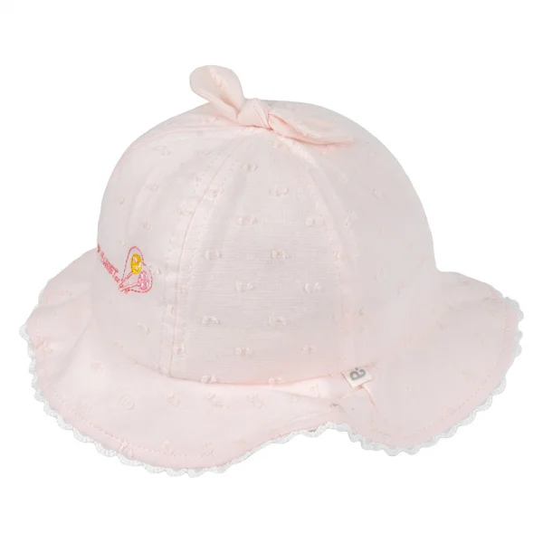 Nón em bé gái 0-12M vành tròn Animo A2501_MN004 (46cm,Hồng)
