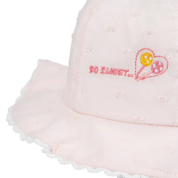 Nón em bé gái 0-12M vành tròn Animo A2501_MN004 (46cm,Hồng)