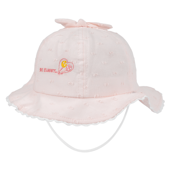 Nón em bé gái 0-12M vành tròn Animo A2501_MN004 (46cm,Hồng)