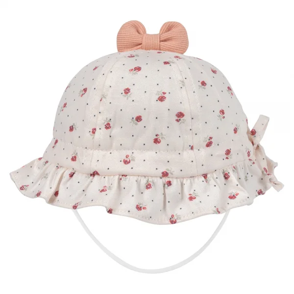 Nón em bé gái 0-12M vành tròn Animo A2501_MN001 (44cm,Kem)