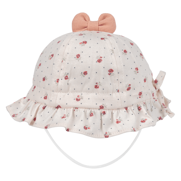 Nón em bé gái 0-12M vành tròn Animo A2501_MN001 (44cm,Kem)