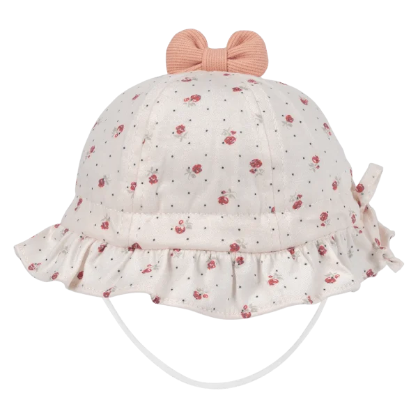 Nón em bé gái 0-12M vành tròn Animo A2501_MN001 (44cm,Kem)