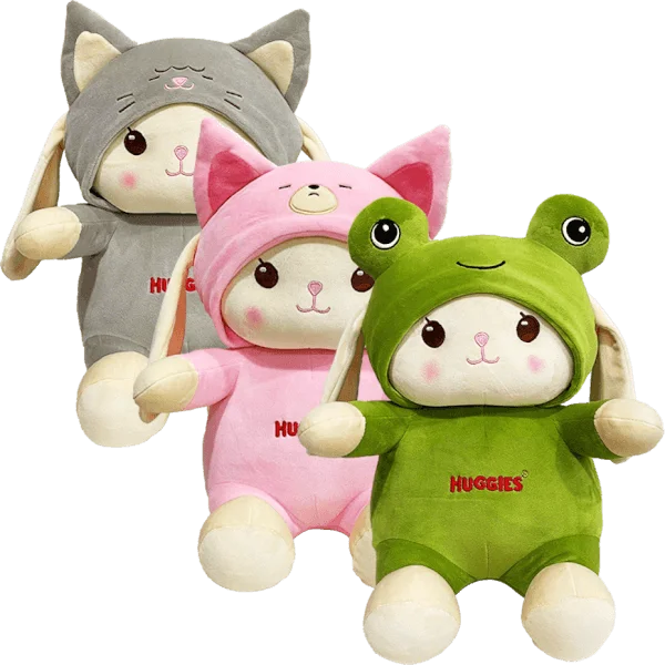 QT Huggies - Gấu bông thỏ hình thú