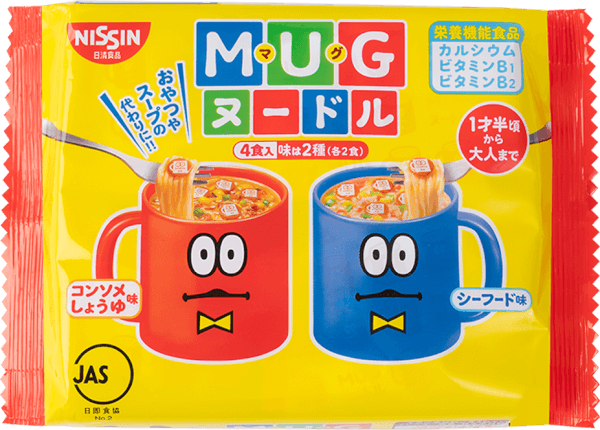Combo 1 THỰC PHẨM BỔ SUNG: MÌ ĂN LIỀN MUG và 1 Mỳ Mug Nisshin Xanh