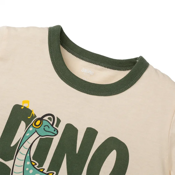 Bộ bé trai ngắn Animo Easy HN0325049 (1-4Y,Kem-lá,TT02)