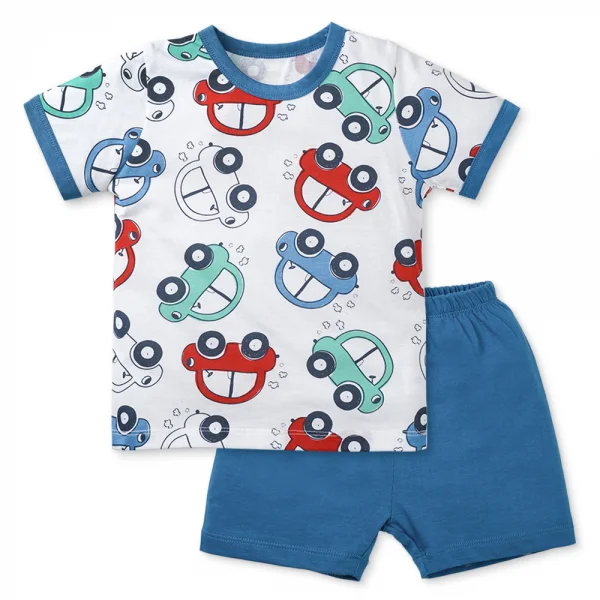 Bộ bé trai ngắn Animo Easy HN0325044 (1-4Y,Trắng-dương,TT04)