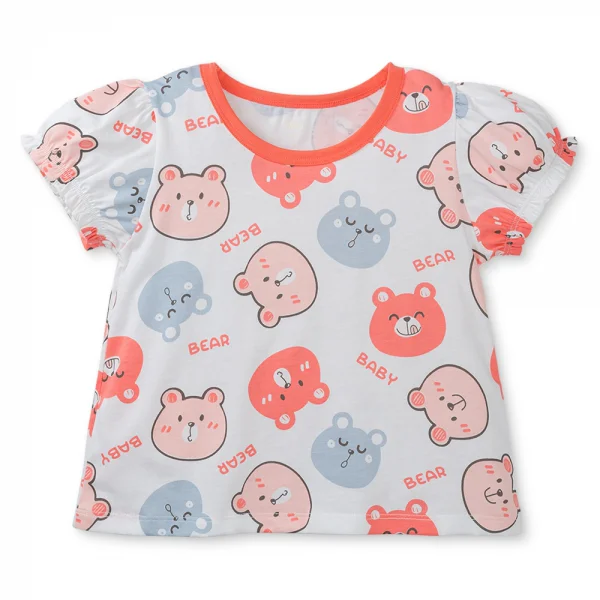 Bộ bé gái áo tay ngắn quần ngắn Animo easy TQ0425002 (1-4Y)