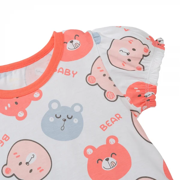 Bộ bé gái áo tay ngắn quần ngắn Animo easy TQ0425002 (1-4Y)