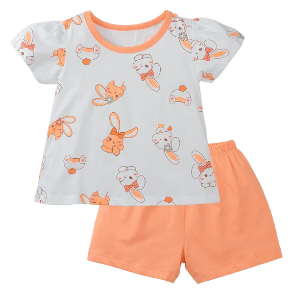 Bộ bé gái áo tay ngắn quần ngắn Animo easy TQ0225002 (1-4Y)