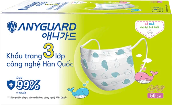 Khẩu trang em bé Anyguard (50 cái/hộp)