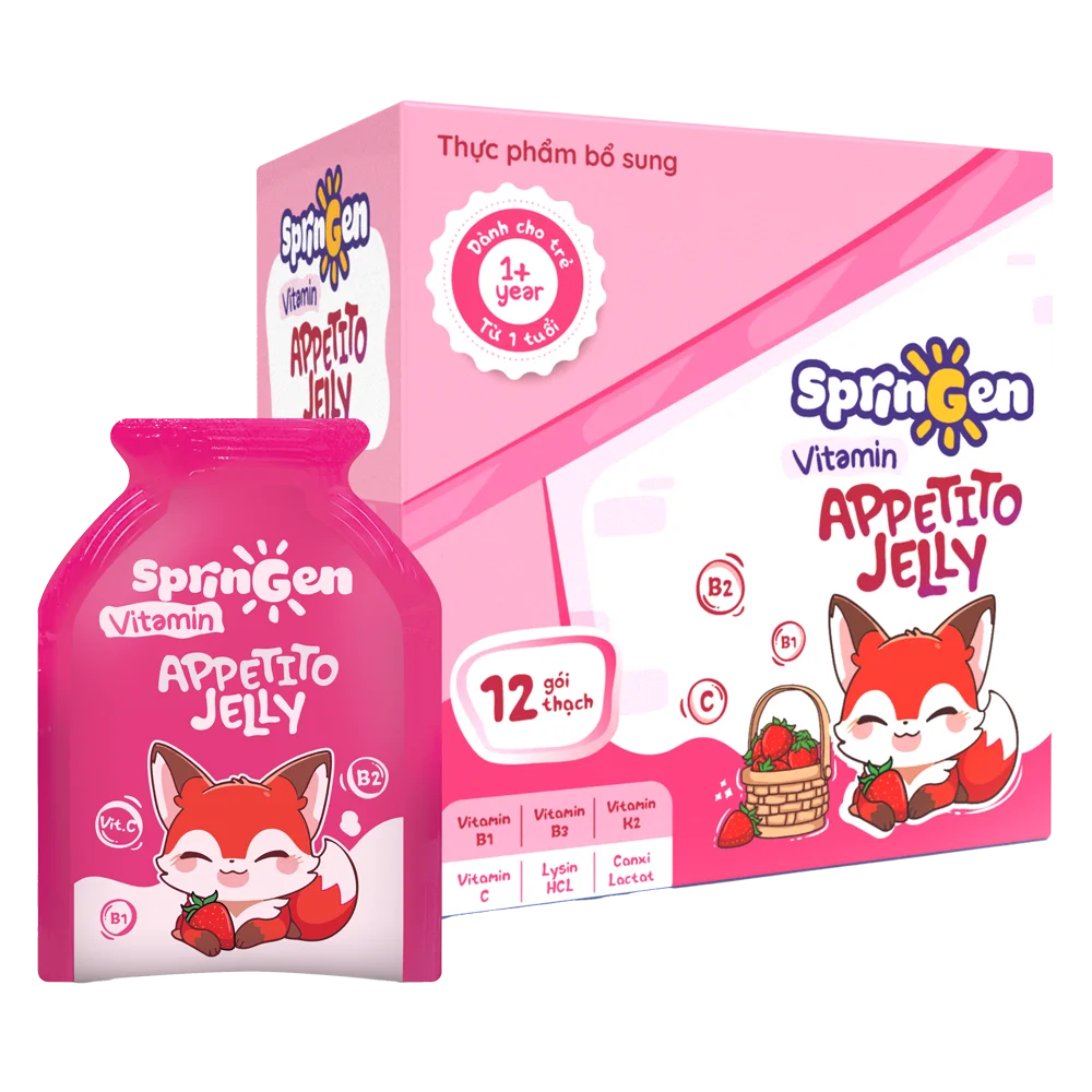 Combo 2 Thực Phẩm Bổ Sung Springen Vitamin Appetito Jelly