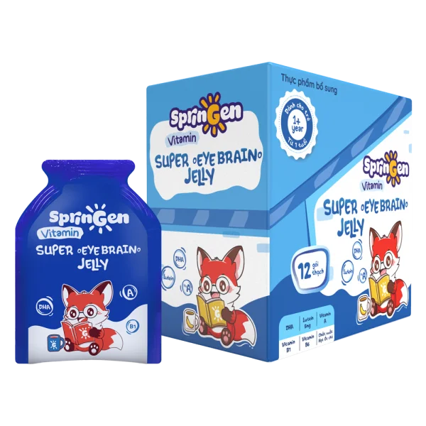 Combo 2 Thực phẩm bổ sung VITAMIN JELLY SPRINGEN SUPER EYE BRAIN