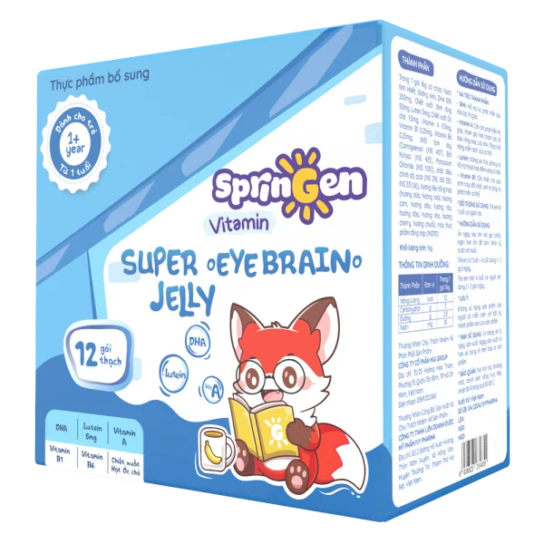 Combo 2 Thực phẩm bổ sung VITAMIN JELLY SPRINGEN SUPER EYE BRAIN