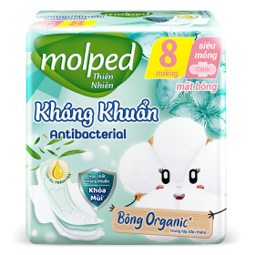 Quà tặng khi mua Combo 2 Băng vệ sinh Molped Kháng Khuẩn 8 miếng