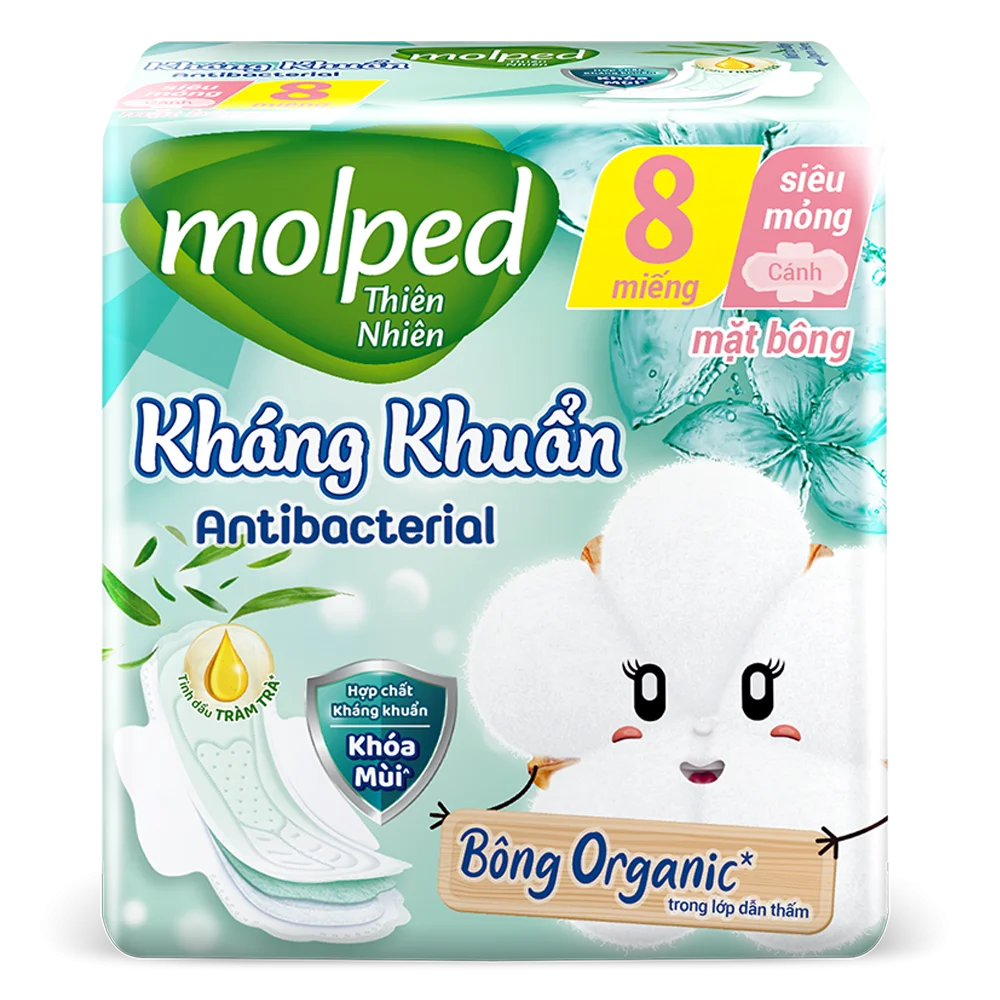 Băng vệ sinh Molped Kháng Khuẩn 8 miếng