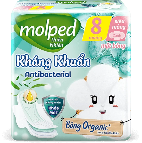 Băng vệ sinh Molped Kháng Khuẩn 8 miếng