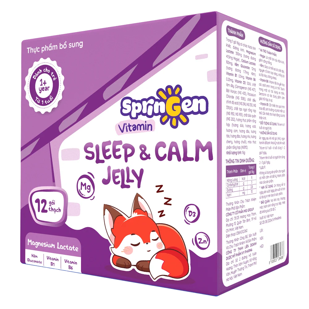 Thực phẩm bổ sung VITAMIN JELLY SPRINGEN SLEEP AND CALM