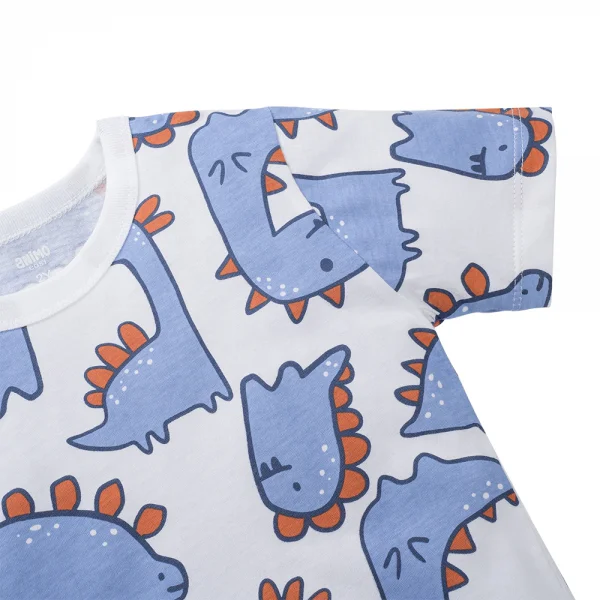 Bộ bé trai ngắn Animo Easy HN0425023 (1-4Y,Trắng-dương,DD04)