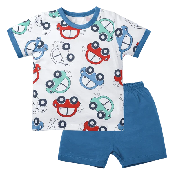 Bộ bé trai ngắn Animo Easy HN0325044 (1-4Y,Trắng-dương,TT04)