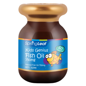 Quà tặng khi mua Combo 2 thực phẩm Bảo Vệ Sức Khỏe: SpringLeaf Dầu Cá Cho Bé Kids Genius Fish Oil 750mg 60 Viên