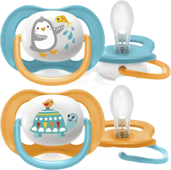 Ty ngậm Philips Avent ultra air hình thú 6-18M (SCF080/07, vỉ đôi)