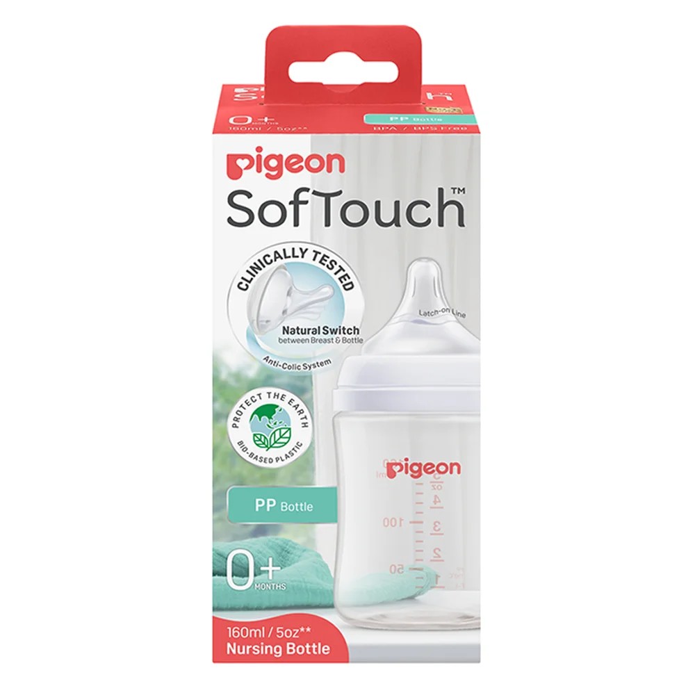 Bình Sữa Pigeon PP Softouch Baby-Friendly World 160ml (SS)