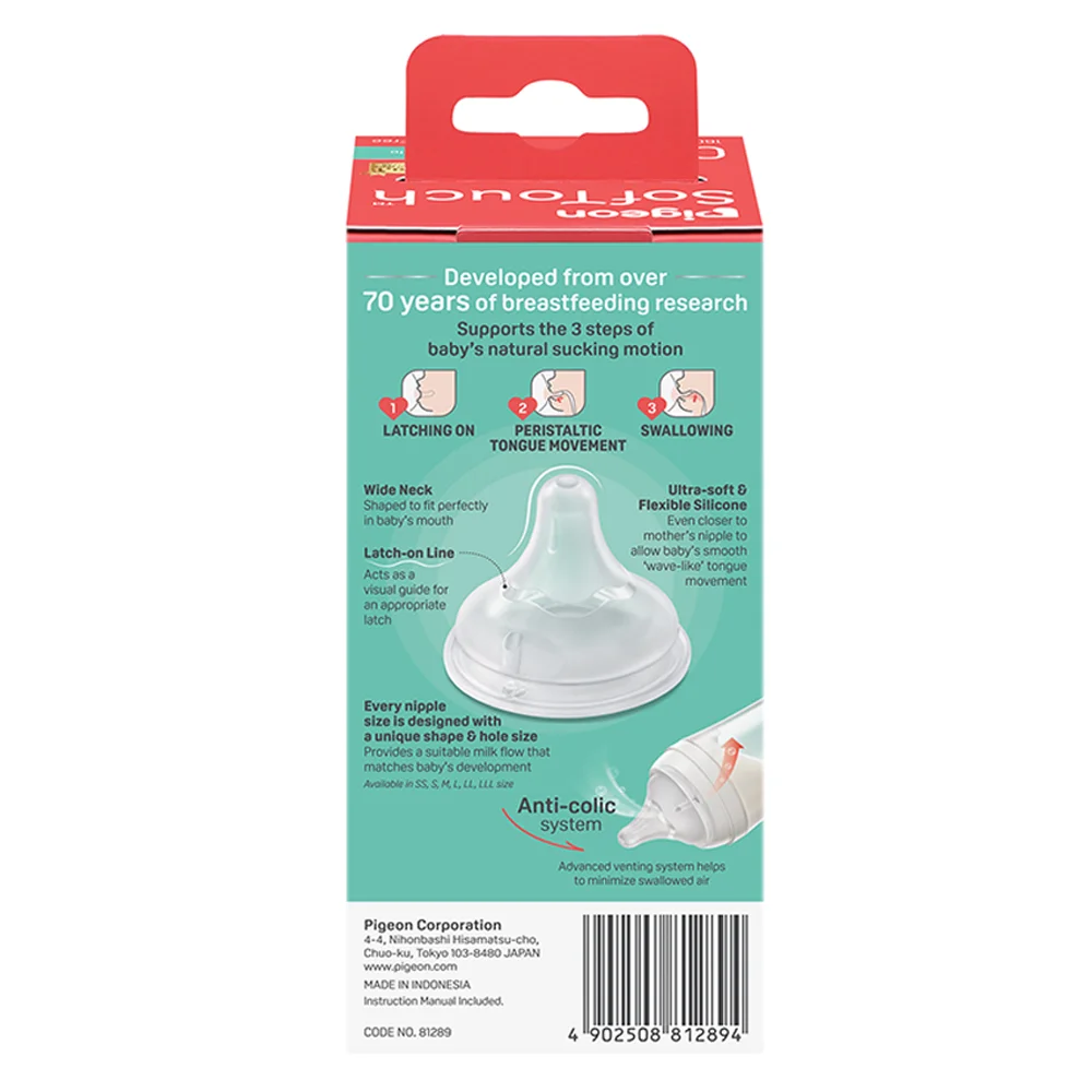 Bình Sữa Pigeon PP Softouch Baby-Friendly World 160ml (SS)