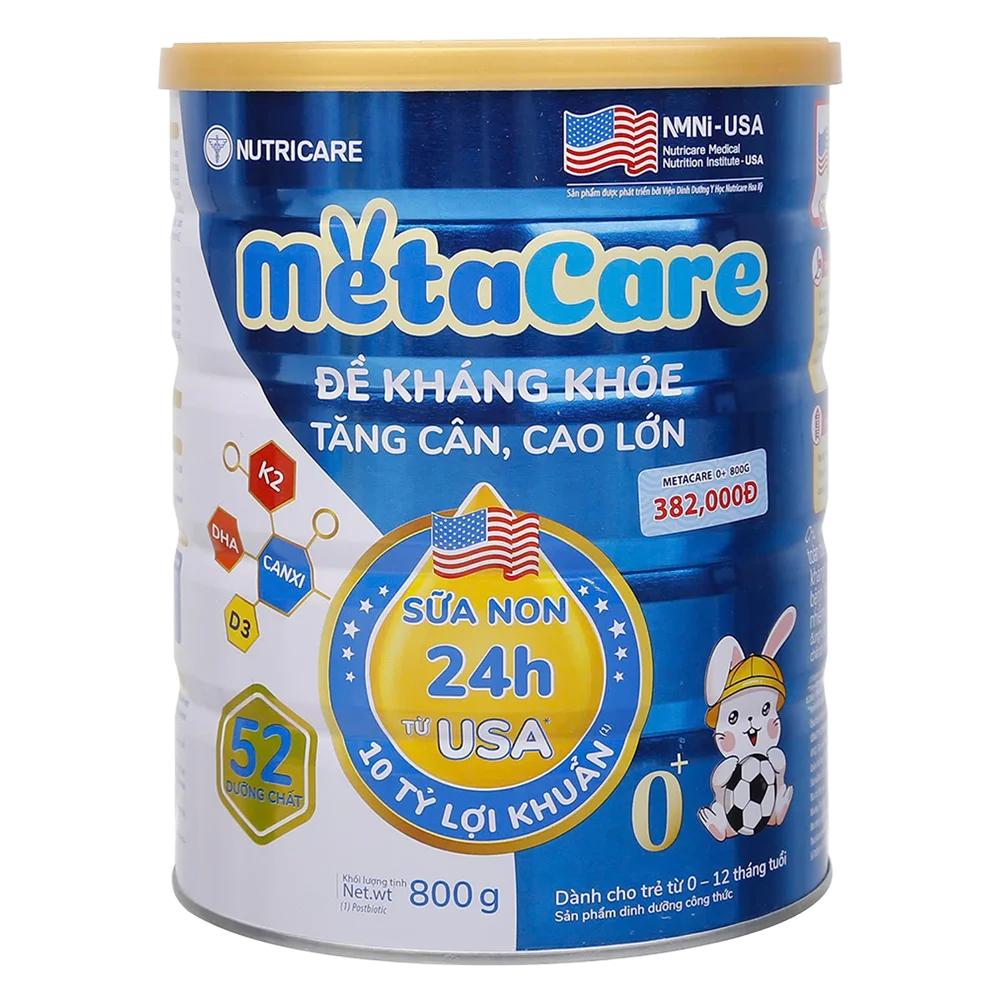 Sữa Metacare Eco 0+ 800g (0-12 tháng)