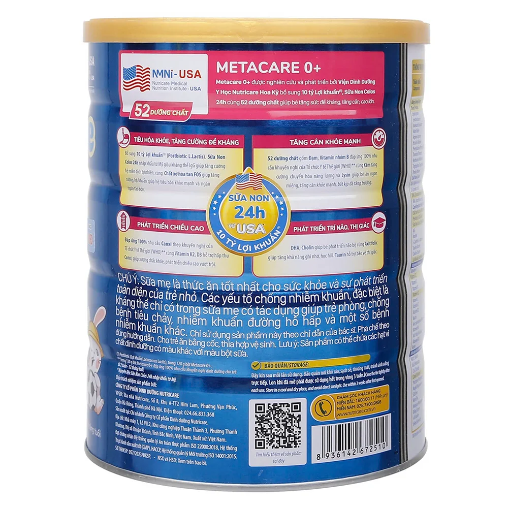 Sữa Metacare Eco 0+ 800g (0-12 tháng)