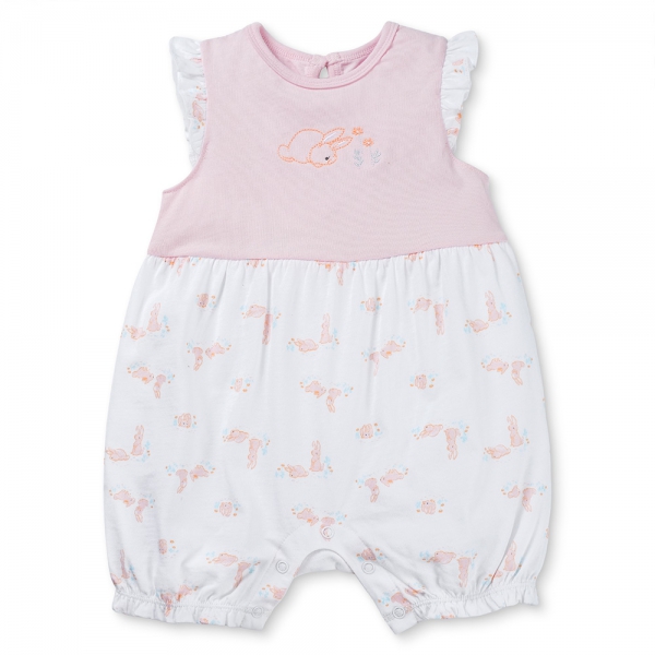 Bodysuit bé gái đùi Animo KK0325058-CC026 (0-12M,Trắng- Cam,TT03)