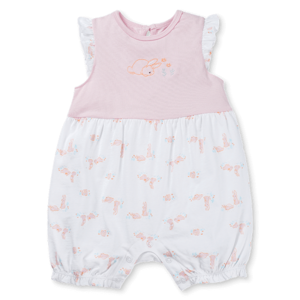 Bodysuit bé gái đùi Animo KK0325058-CC026 (0-12M,Trắng- Cam,TT03)