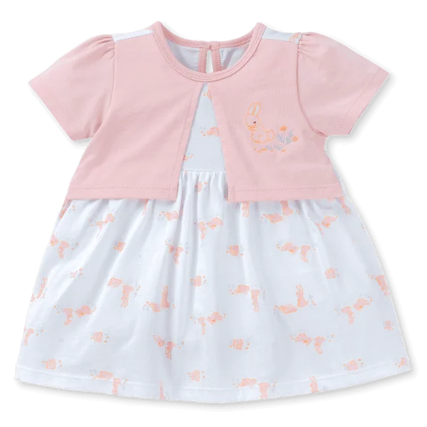 Bodysuit bé gái tam giác Animo KK0325057-CC025 (0-9M, Trắng- Cam,TT03)