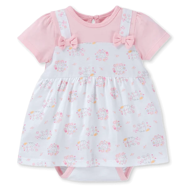 Bodysuit bé gái tam giác Animo KK0325056-CC024 (0-9M,Trắng- Hồng,TT03)