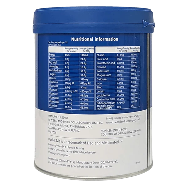 Sữa Dad&Me 800g (Từ 3 tuổi)