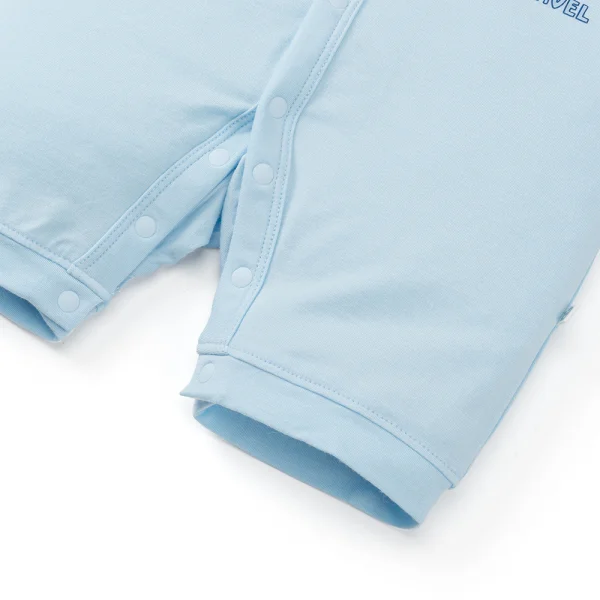 Set 2 Bodysuit modal kháng khuẩn đùi Animo VD0225019 (0-12M,Xanh-trắng,TT06)