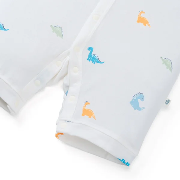 Set 2 Bodysuit modal kháng khuẩn đùi Animo VD0225019 (0-12M,Xanh-trắng,TT06)